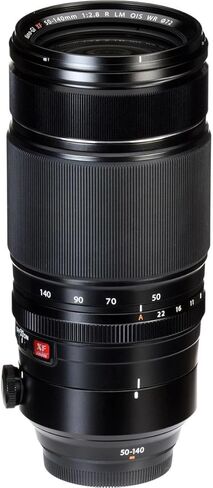 عدسة Fujifilm XF 50-140 مم f/2.8 R LM OIS WR، تكبير تليفوتوغرافي لكاميرات X-Mount APS-C، مكافئ 76-213 مم، OIS، مختومة بالطقس، حزمة مع طقم فلتر UV/CPL/ND مقاس 72 مم، غلاف عدسة، ضمان لمدة عام in Kuwait