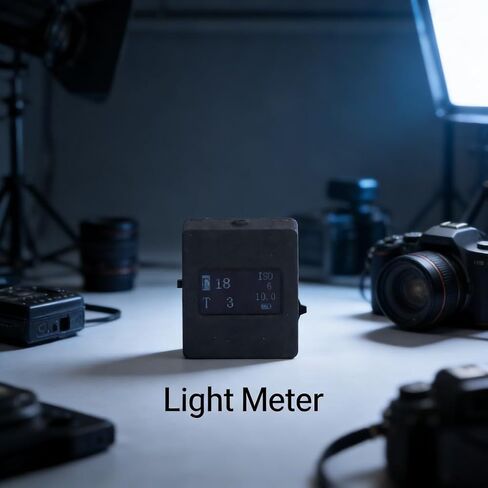 مقياس الضوء للانعكاس العلوي للتصوير الفوتوغرافي مع كابل USB، غلاف ABS، شاشة OLED مقاس 0.96 بوصة - أوضاع أولوية الفتحة والغالق، تصميم مدمج لاستخدام الكاميرا in Kuwait