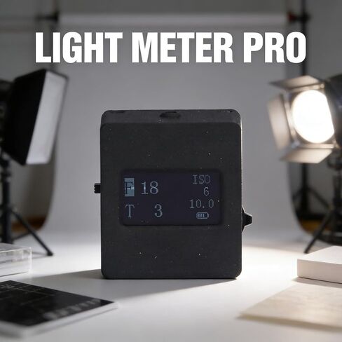 مقياس الضوء للانعكاس العلوي للتصوير الفوتوغرافي مع كابل USB، غلاف ABS، شاشة OLED مقاس 0.96 بوصة - أوضاع أولوية الفتحة والغالق، تصميم مدمج لاستخدام الكاميرا in Kuwait