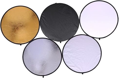 Gadpiparty Foldable 60cm 5-in-1 Photography Light Reflector Board with Carrying Case for Still Life and Portrait Photo Studio Lighting Accessory in Kuwait