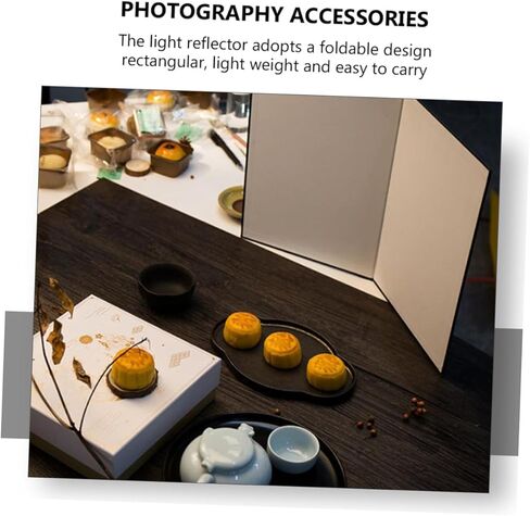 PRETYZOOM 2pcs A4 Folding Cardboard Photography Reflectors Portable Light Diffusers for Studio and Outdoor Photo Lighting in Kuwait