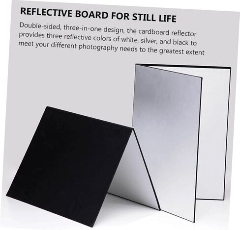 PRETYZOOM 2pcs A4 Folding Cardboard Photography Reflectors Portable Light Diffusers for Studio and Outdoor Photo Lighting in Kuwait