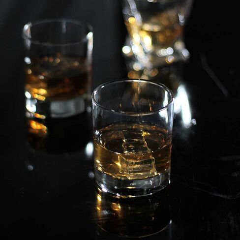 KGnB Whiskey Glasses,Set of 2,11 oz,Premium Scotch Glasses,Bourbon Glasses for Cocktails,Rock Style Old Fashioned Drinking Glassware,Perfect for Father's Day,Party,Bars,Gift, Restaurants and Home in Saudi Arabia