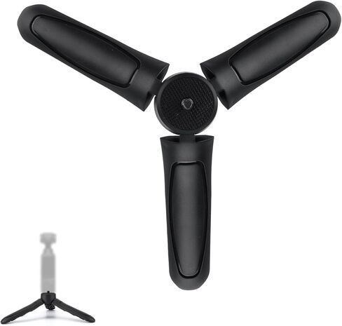 حامل ثلاثي صغير متوافق مع DJI Osmo Pocket 3 & 2، حامل جيب محمول ABS أسود حامل ثلاثي القوائم عصا سيلفي ملحقات مثالية لمعدات التصوير المختلفة in Kuwait