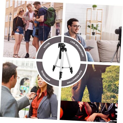 SOLUSTRE Tripod Tablet Mount Camera Stand Tablet Stand for Desk Small Phone Cell Phone Mount Holder Kick for Camera Aluminum Alloy Fishing lamp Travel Octopus in Kuwait
