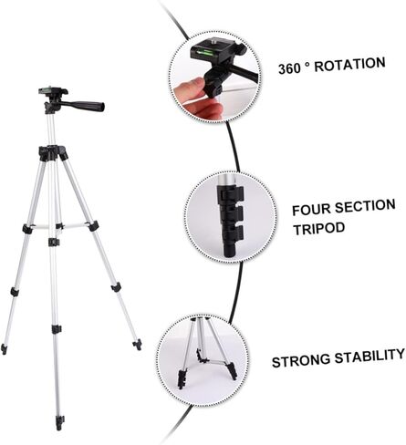 SOLUSTRE Tripod Tablet Mount Camera Stand Tablet Stand for Desk Small Phone Cell Phone Mount Holder Kick for Camera Aluminum Alloy Fishing lamp Travel Octopus in Kuwait