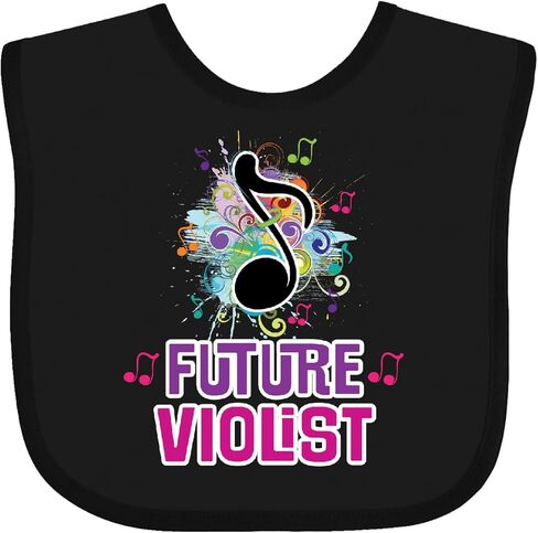inktastic Viola Future Violist Music Gift Baby Bib Black 34d62 in Kuwait