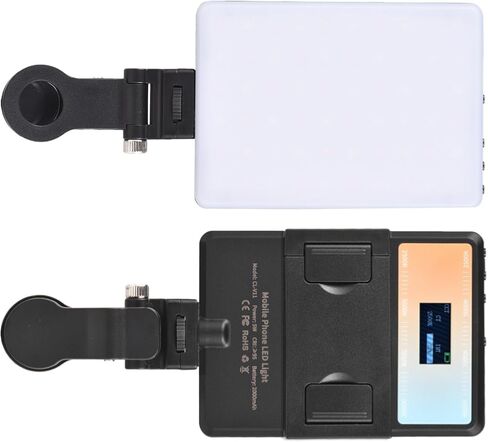 LED Video Light Bi Color 2500K 9000K with 24 Portable RGB Photography Lamp for Cameras Phones Tripods 95CRI LCD Screen 2000mAh Battery Built in in Saudi Arabia