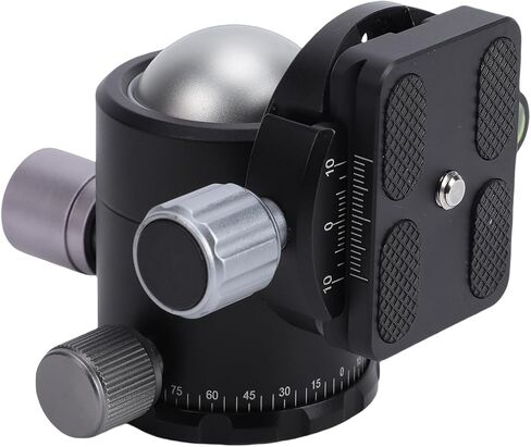 36mm Camera Tripod Ball Head, Metal Panorama Ball Mount with 1/4 Inch Plate, DSLR Tripod Mount, Ideal for DSLR Camera, Monopod & Slider in Kuwait