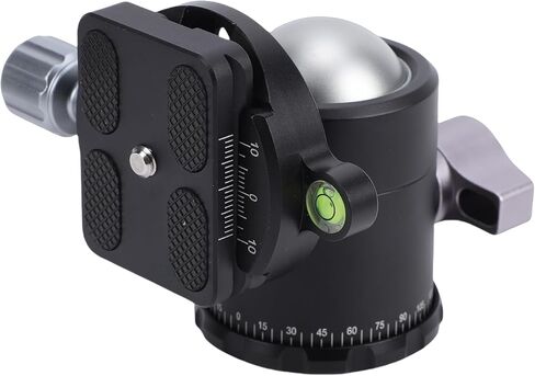 36mm Camera Tripod Ball Head, Metal Panorama Ball Mount with 1/4 Inch Plate, DSLR Tripod Mount, Ideal for DSLR Camera, Monopod & Slider in Kuwait