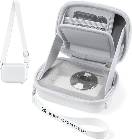 K&F CONCEPT Carrying Case for Digital Camera, Hard Shell Protective Travel Case Compatible with Ricoh GR III/GR IIIX/for Sony ZV-1 RX100/ for Canon G7X Mark III/G5X Mark II (Case Only) in Kuwait