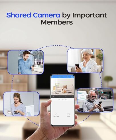كاميرا مراقبة بمصباح كهربائي HD1080P عرض 360 درجة متابعة تنبيه اكتشاف التسجيل يدعم تخزين البطاقة/السحابة 8-256 جيجا، صوت ثنائي الاتجاه، لون ليلي in Kuwait