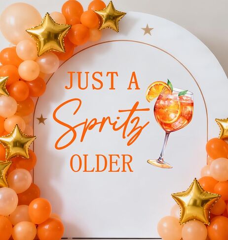 ملصق حائط Just a Spritz Older - زينة لحفلات الزفاف القديمة من Spritz - ديكورات حفلات أعياد الميلاد بحمضيات الليمون in Kuwait
