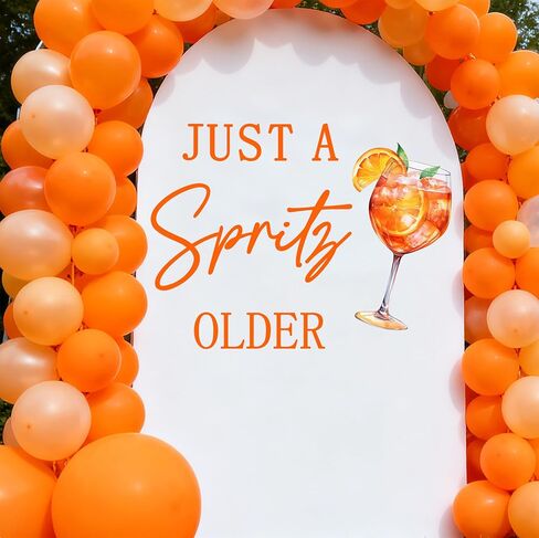 ملصق حائط Just a Spritz Older - زينة لحفلات الزفاف القديمة من Spritz - ديكورات حفلات أعياد الميلاد بحمضيات الليمون in Kuwait