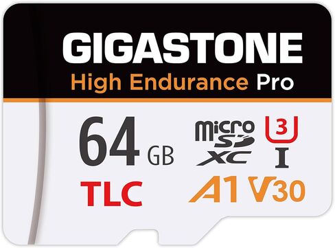 【5 Yrs Free Data Recovery】【Dash Cam】 GIGASTONE 64GB Micro SD Card, TLC High Endurance Pro, Speed Up to 95MB/s, Compatible with REDTIGER Rove VIOFO VANTRUE PRUVEEO ARIFAYZ, MicroSDXC UHS-I A1 V30 U3 in Saudi Arabia