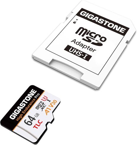 【5 Yrs Free Data Recovery】【Dash Cam】 GIGASTONE 64GB Micro SD Card, TLC High Endurance Pro, Speed Up to 95MB/s, Compatible with REDTIGER Rove VIOFO VANTRUE PRUVEEO ARIFAYZ, MicroSDXC UHS-I A1 V30 U3 in Saudi Arabia