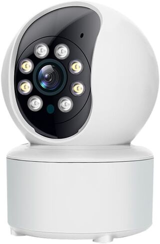قطعة واحدة من كاميرا WiFi الأمنية، شاشة أمان لاسلكية منزلية 1080 بكسل - تدور 360 درجة مع رؤية ليلية، جهاز تحكم عن بعد للهاتف الذكي، مساعد مثالي للعناية الداخلية، مراقبة الحيوانات الأليفة في أي وقت وفي أي مكان in Kuwait