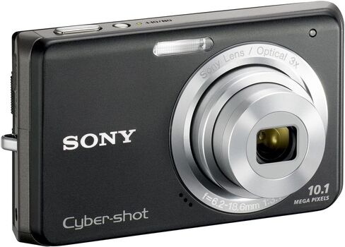 Sony Cybershot DSC-W180 10.1MP Digital Camera with 3x SteadyShot Stabilized Zoom and 2.7-inch LCD (Black) in Kuwait