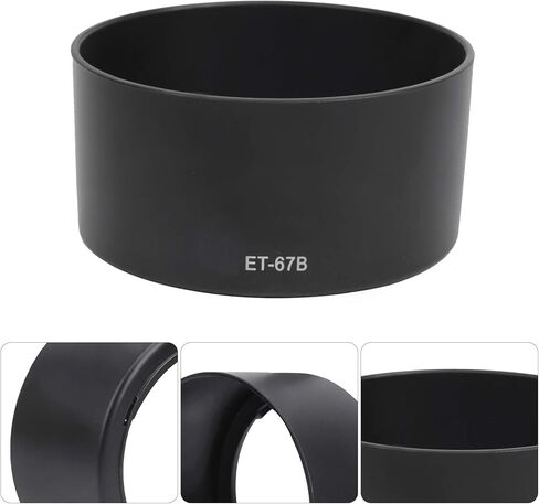 قطعتان من غطاء العدسة البلاستيكي خفيف الوزن لعدسة EFS 60 مم F/2.8 USM، تمنع تشتت الضوء، غطاء غطاء الكاميرا للتصوير الفوتوغرافي في الهواء الطلق in Kuwait
