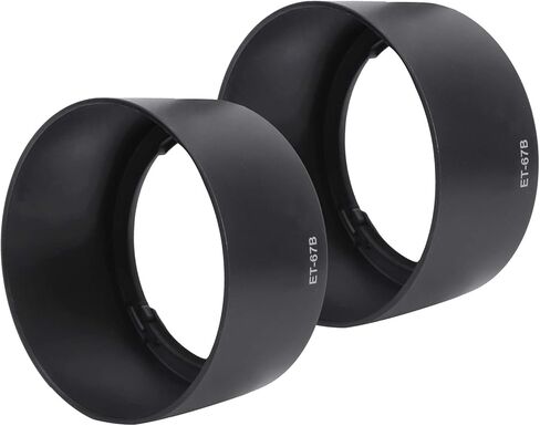 قطعتان من غطاء العدسة البلاستيكي خفيف الوزن لعدسة EFS 60 مم F/2.8 USM، تمنع تشتت الضوء، غطاء غطاء الكاميرا للتصوير الفوتوغرافي في الهواء الطلق in Kuwait