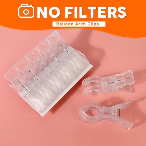 10 Pack Clear Balloon Arch Clips, 3 1/2 x 1 x 1 4/5 Inch balloon arch clamps for backdrop Stand, Wedding, Birthday, Photography Studio, Crafts, and Decorations in Saudi Arabia