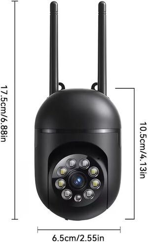 1Pcs 720P Automatic Tracking Wireless Security Camera with 360° horizontal/90° Vertical Rotation Function, Night Vision Function,Two-Way Audio, and 2.4GHz WiFi,Camera Suitable for pet Monitoring. in Kuwait