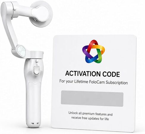 كاميرا FoloCam Kit AI الرياضية - كاميرا تتبع الكرة التلقائية لجهاز iPhone، انحراف ثلاثي المحاور، تسجيل 4K لكرة القدم وكرة السلة، بث مباشر، اشتراك مدى الحياة in Kuwait