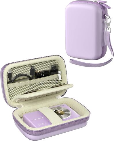 حافظة كاميرا رقمية ProCase لكاميرا CAMKORY/Lecran/Lecnippy/Froitx/aycy/FJFJOPK/KODAK PIXPRO FZ55/FZ45 4K، حقيبة سفر صلبة مدمجة مع جيب شبكي للبطاريات، بطاقة SD - أسود in Kuwait