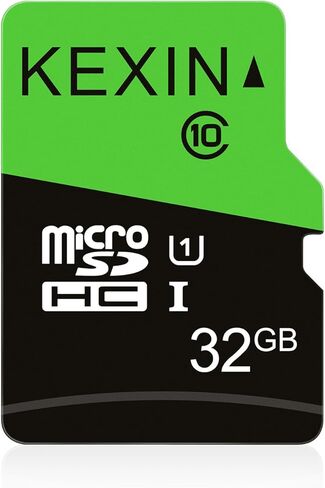 بطاقة KEXIN 16 جيجابايت Micro SD 2 حزمة مع محول SD بطاقة ذاكرة microSDHC UHS-I C10 U1 بطاقة Micro SD كاملة الدقة عالية السرعة TF بطاقة للهواتف الذكية اللوحية in Kuwait