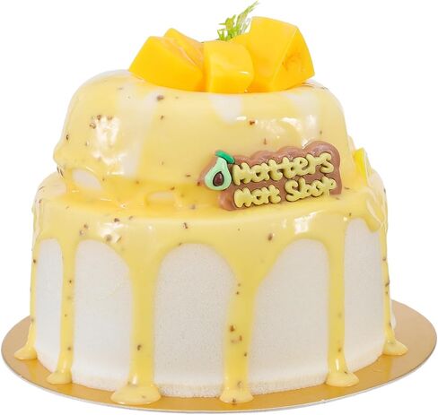 Abaodam Fake Cake Artificial Double-Layered Cake Fake Cupcake Dessert Model Faux Food for Decoration Display Photography Prop in Saudi Arabia