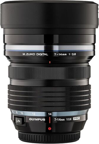 نظام OM 7-14 مم f/2.8 PRO - تكبير سريع للغاية لـ Micro Four Thirds، والمناظر الطبيعية الحادة، والسفر، والهندسة المعمارية، والديكورات الداخلية (V313020BU000) + حقيبة ظهر + برنامج صور + بطاقة 64 جيجابايت + المزيد (حزمة 10 قطع) in Kuwait