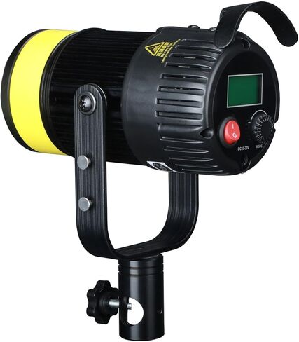 LICAEVEY مصباح فيديو LED، CRI 96+ 3600LM 35000lux عكس الضوء 5600K، تبريد صامت، مصدر طاقة مزدوج، إضاءة التصوير الفوتوغرافي (قابس الولايات المتحدة) in Kuwait