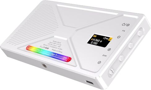 مصباح فيديو GOWENIC RGB، 225 خرزة LED 95+ CRI قابلة للتعتيم 2500K-9900K درجة حرارة اللون 24 تأثيرات مشهد، مع حامل حذاء بارد لكاميرا DSLR بث مباشر لمؤتمر الفيديو in Kuwait