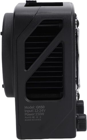 LICAEVEY 150W COB LED ضوء الفيديو، 13300lux 2700K-6500K ثنائي اللون COB إضاءة الإخراج المستمر 2700K-6500K، التحكم في التطبيق، إضاءة التصوير الفوتوغرافي مع عاكس، CCT (قابس الولايات المتحدة) in Kuwait