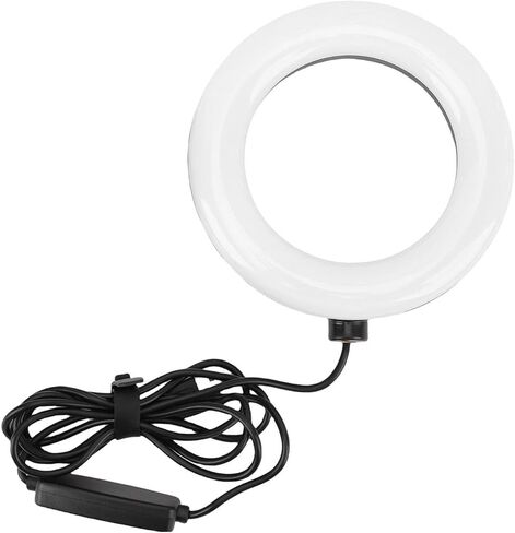 ضوء LED، 60 مصباح LED 290LM CRI 85 مع أوضاع إضاءة محايدة باردة ودافئة قابلة للتعديل ودعامة دوران 180 درجة، لجلسات الفيديو والبث المباشر لصور السيلفي in Kuwait