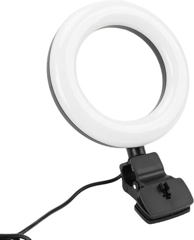 ضوء LED، 60 مصباح LED 290LM CRI 85 مع أوضاع إضاءة محايدة باردة ودافئة قابلة للتعديل ودعامة دوران 180 درجة، لجلسات الفيديو والبث المباشر لصور السيلفي in Kuwait