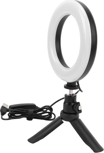 ضوء LED، 60 مصباح LED 290LM CRI 85 مع أوضاع إضاءة محايدة باردة ودافئة قابلة للتعديل ودعامة دوران 180 درجة، لجلسات الفيديو والبث المباشر لصور السيلفي in Kuwait
