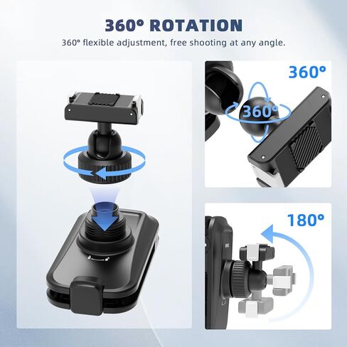 BRDRC حقيبة ظهر مغناطيسية لتثبيت DJI Action 6 Nano، حزام حقيبة تثبيت مغناطيسي سريع الفك مضاد للانزلاق حزام كتف لملحقات DJI Osmo Action 6 Nano in Kuwait