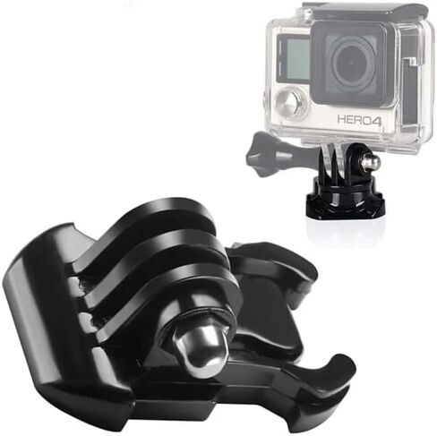 محول تركيب كاميرا الحركة العاكسة (4 عبوات) - موصل لولبي عالمي 1/4 بوصة لـ GoPro Hero 13-5، MAX، Fusion، D J I Osmo Action، Insta 360، - صدر، خوذة، مرفق ملحقات حامل ثلاثي القوائم in Kuwait