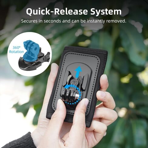 Action Camera Backpack Strap Mount for DJI OSMO 360 Nano Pocket 4 3 Action 6 5 Pro 4 3, Insta360 ACE Pro 2/1 X5 GO Ultra 3 3S, Shoulder Strap Clip Holder Adapter Base for GoPro Max 13 12 11 10 in Kuwait