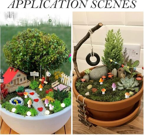 30Pcs Mushroom Series Resin Display Decorations for Home Office Decoration Mixed 6 Styles Mushroom Shape Ornament Pretending Prop Decorations in Saudi Arabia