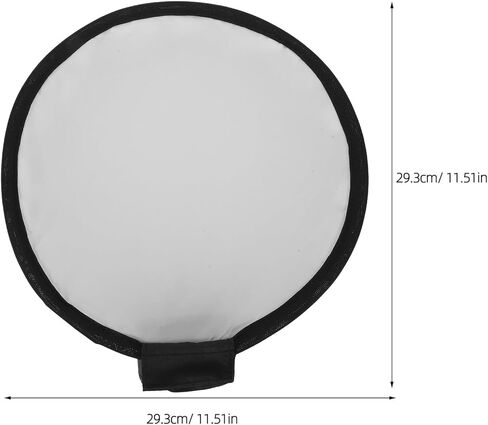 Portable Round Camera Flash Light Softbox Diffuser 11.5" Foldable Soft Light Attachment for Studio and Portrait Photography in Kuwait