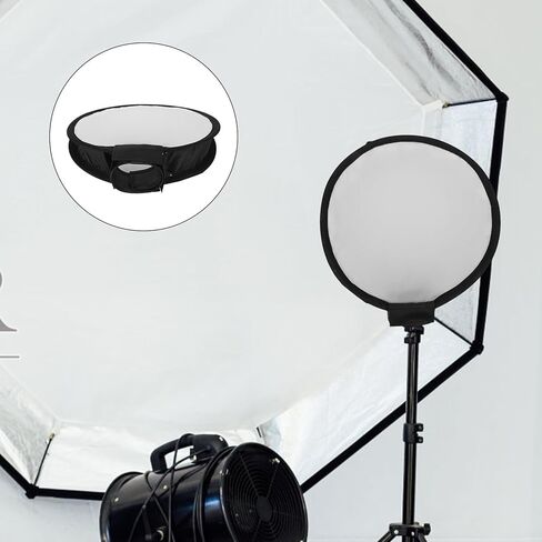VANZACK Flash Softbox Diffuser مستدير 30 سم ضوء فلاش كاميرا عالمي ناعم ناشر محمول معدل إضاءة التصوير الفوتوغرافي لاستوديو DSLR Speedlight واستخدام الأحداث in Kuwait