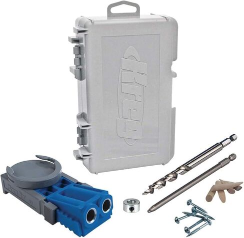 Kreg R3 Jr. Pocket-Hole Jig System - Portable Kreg Pocket-Hole Jig - Easy Clamping & Adjusting - Includes Positioning Sliders - For Materials 1/2" to 1 1/2" Thick in Kuwait