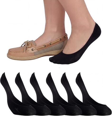 جوارب Sperry النسائية المصنوعة من الألياف الدقيقة بدون عرض - مجموعة من 3 أزواج - بطانات دقيقة كاجوال خفيفة الوزن in Kuwait