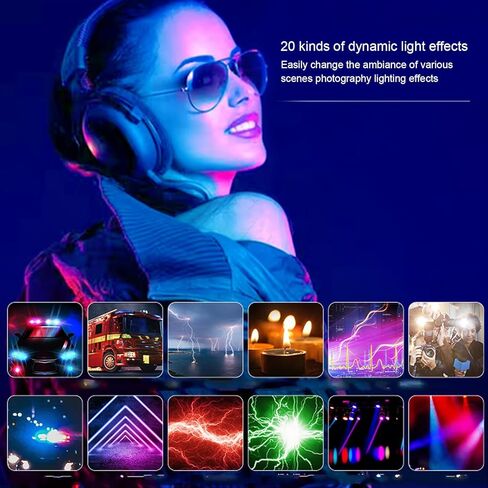 مصباح فيديو LICAEVEY RGB، 36000 لون CRI95+ 2500K-9000K 3100 مللي أمبير في الساعة، ضوء تعبئة محمول قابل لإعادة الشحن لصور السيلفي والبث المباشر ومدونة الفيديو، مع حامل حذاء بارد، T140RGB in Kuwait