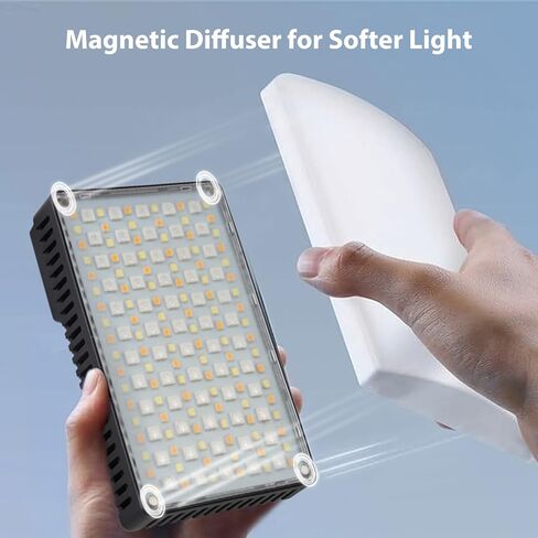 LICAEVEY 25W RGB Video Light، 168 LED CRI95+ 1800K-9000K 3300mAh ضوء ملء قابل لإعادة الشحن، كاميرا محمولة لمدونات الفيديو، التصوير الفوتوغرافي، البث المباشر، شاشة LCD، K25RGB in Kuwait