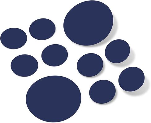 Set of 30 Vinyl Wall Decals - Assorted Polka Dots Stickers - Removable Adhesive Safe on Smooth or Textured Walls Round Circles Bathroom Classroom Kids Room Nursery Decor (Red) in Saudi Arabia