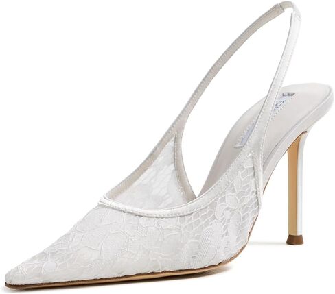 حذاء Tony Bianco النسائي من الدانتيل Noni Slingbacks، عاجي بروكيد، 8.5 متوسط ​​أمريكي in Kuwait