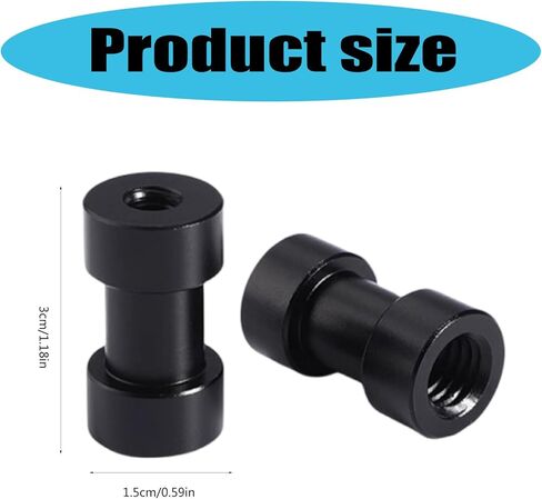 1 / 4 " to 3 / 8 " Female Screw Convert Adapter Screw Spigot Studs for Tripods Flashes Light Stand Ball Head Connectors in Kuwait